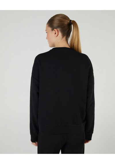 Skechers W Essential Crewneck Sweatshirt Kadın Siyah Sweatshirt S242109-001 Siyah