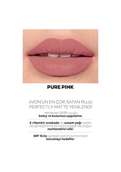 Avon Ultra Mat Ruj Marvellous Mocha + Nude Suede + Pure Pink