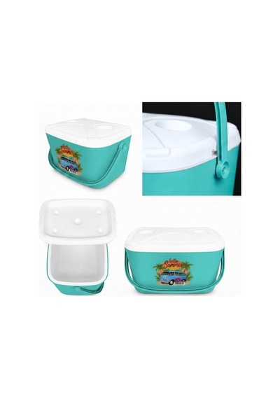 20 Lt Buzzy Baskılı Buzluk Termos 1179 Cooler Box -405 Turkuaz