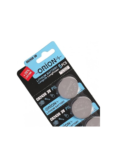 Orion CR2430 3V Lityum Düğme Pil 5'li