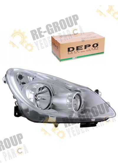Opel Corsa D Ön Far Kromlu Beyaz 2006-2010 -sağ- 1216188