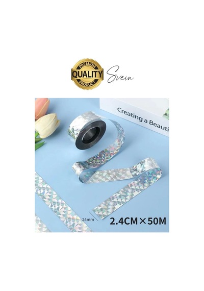 Premium Kuş Kondurmaz Rahatsız Eden Şerit Bant 45 Mm X 50 Mt Yansıtıcı Kuşsavar Çatı Hologram Bandı