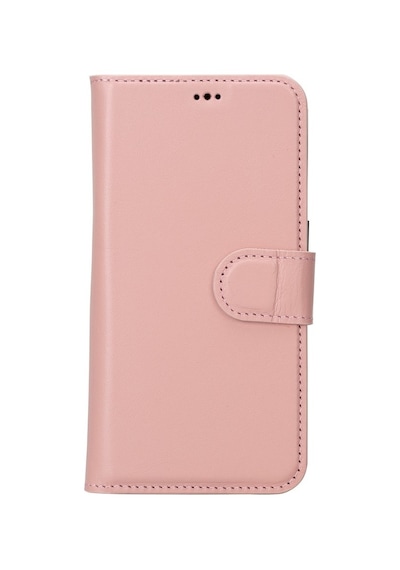 Apple Uyumlu   iPhone 15 Pro Deri Cüzdanlı Kılıf   Mwwn Nu2 Pembe