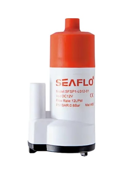 Seaflo Mini Dalgıç Su Karavan Pompası 12 Lt/dk 12v 2a- Hortum Çıkışı Ø: 1/2'' 12mm - Gıda Sınıfı Güvenli