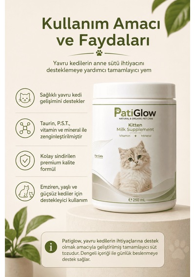 Patiglow Kedi Süt Takviyesi