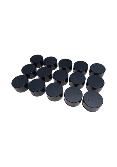 15 Adet Plastik Siyah Ses Kontrol Pot Başlığı 35x18mm 6mm D Tip Mile Uygun