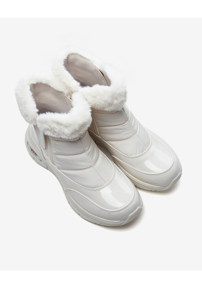 Skechers Arch Fit Smooth - Cool Puff Kadın Beyaz Kar Botu 167252 Wwht Beyaz