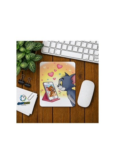 Tom Ve Jerry Baskılı Oyuncu Mousepad 0324