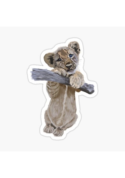 Renkli Aslan Araba Oto Sticker Yapıştırma Etiket 17Cm D3