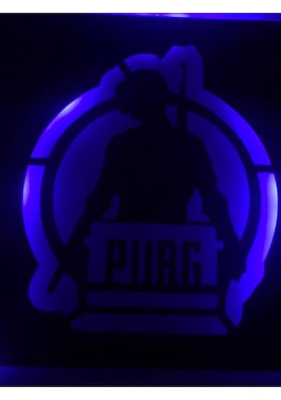 Pubg Led Işıklı Tablo
