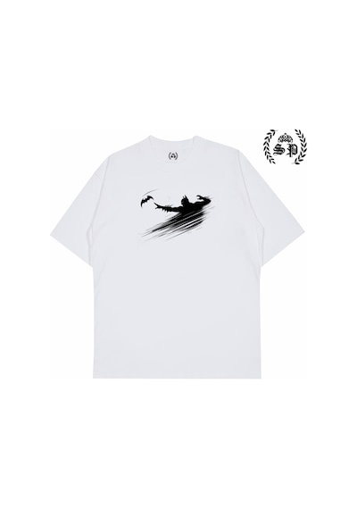 Startmore Batman Arkham Knight Vintage Y2k Tee T-shirt Baskılı Sarı
