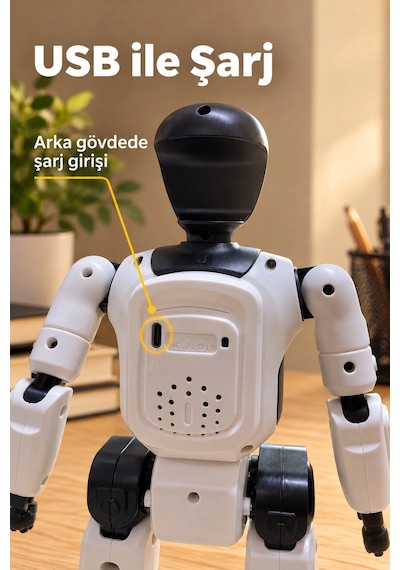 Zenvia Uzaktan Kumandalı Robot Oyuncak Dans Ve Şarkı Modlu Znv2026