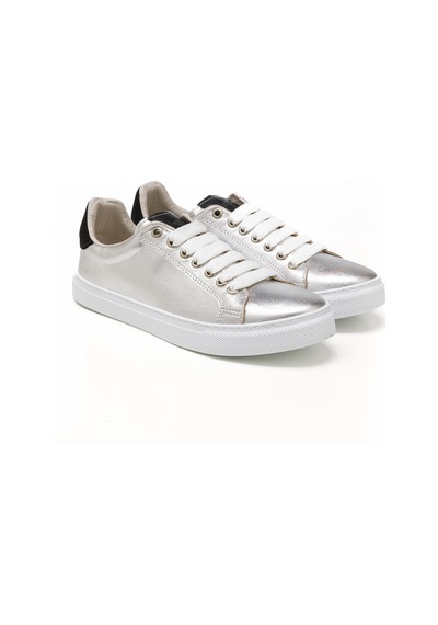 Gümüş Siyah Sim Sneaker Günlük Kadın Mar-25y-209-02 John May Gümüş-siyah Sim Gümüş Siyah Sim Gümüş - Siyah