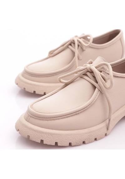 Dgn 4247 Kadin Loafer Ayakkabi Bej