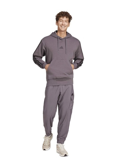 Adidas 3s Ft Erkek Gri Kapüşonlu Sweatshirt Gri