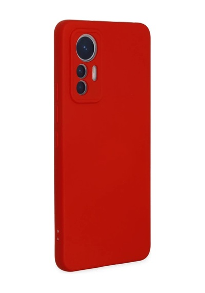 Xiaomi Mi 12 Lite Kılıf Nano İçi Kadife Silikon - Kırmızı Kirmizi