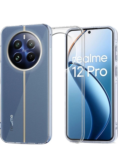 Cosmotex Newface Realme 12 Pro Plus Kılıf Lüx Şeffaf Silikon