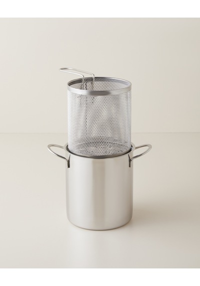 Glow Çelik 4 Parça Kızartma Tenceresi 14 Cm Silver Gümüş