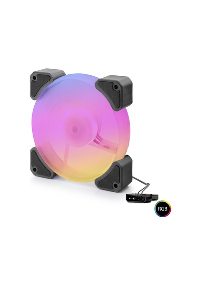 Kasa Fanı Rgb 12 Cm - Siyah Nd2660
