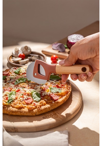 Emsan Rustik Pizza Cutter Pembe
