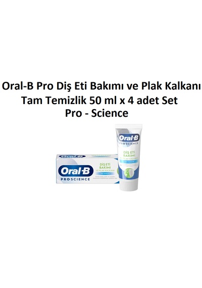 Oral-B Diş Eti Bakımı ve Plak Kalkanı Diş Macunu 4 x 50 ML