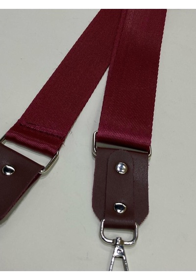 Karantuhafiye Derili Palaska Askı / Polyester Palaska Askı / Palaska Sap / Polyester Çanta Sapı Bordo Bordo