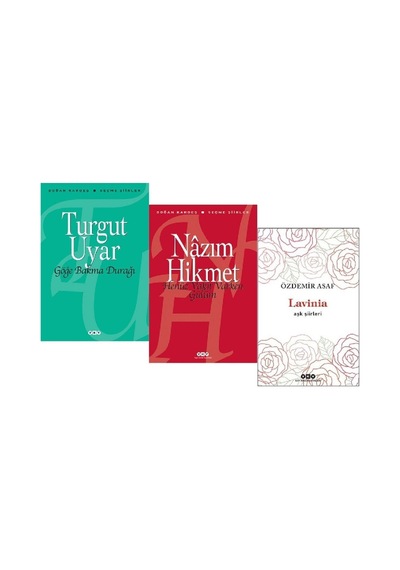 Göğe Bakma Durağı + Henüz Vakit Varken Gülüm + Lavinia / 3 Kitap Şiir Seti Şiir Kitabı Özdemir Asaf