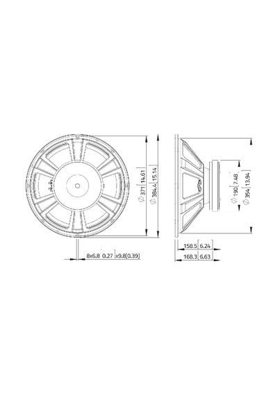 Lavoce Ssf153.00 15" Çıplak Hoparlör