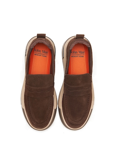 Kahve Süet Sneaker Erkek Ka-alfa8204 John May Alfa Kahverengi
