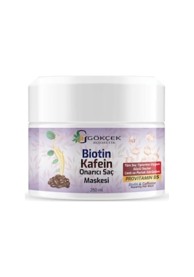 Gökçek Şifa Biotin Kafein Onarıcı Saç Maskesi 250 ML