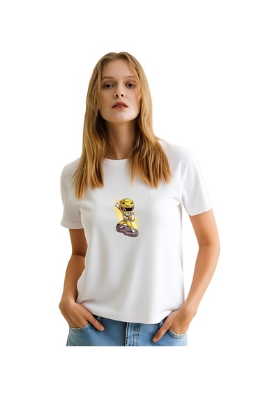 Ogc Yellow Ranger Unısex T-shırt Beyaz