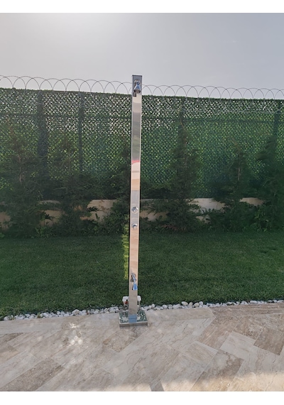 Havuz Duşu 220cm - El Ve Ayak Durulama Fonksiyonlu Krom