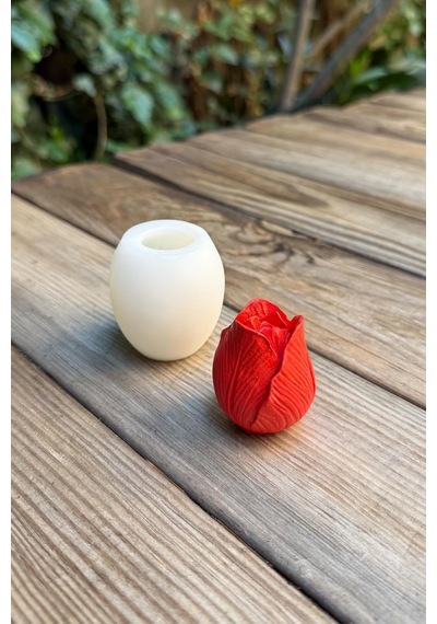 Lale 3d Silikon Mum Kalıbı Çok Renkli