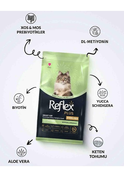 Reflex Plus Hypoallergenic Tavuklu Kısırlaştırılmış Kedi Maması 400gr