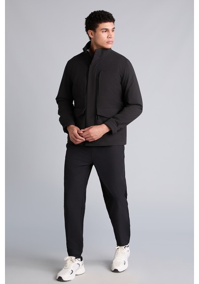 Defacto Regular Fit Rüzgar Geçirmez Su İtici Dik Yaka Çok Cepli Mont H1892ax26aubk81 Siyah-bk81