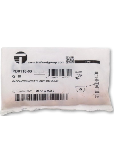 Trafimet S25-s35-s45 0,65mm Plazma Kesim Memesi Pd0116-06