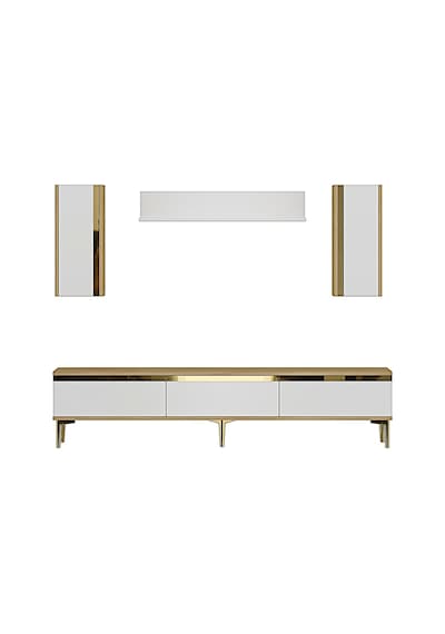 Tvr1898dbg - Anka Tvr180 Tv Ünitesi Takım , Tv Sehpası Safirmeşe-beyaz-gold 180cm Tvr1898dbg - Anka Tvr180 Tv Ünitesi Takım , Tv Sehpası Safirmeşe-beyaz-gold 180cm
