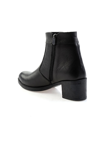 Bambi Siyah Hakiki Deri Kadın Bot & Bootie K02286701303 Siyah