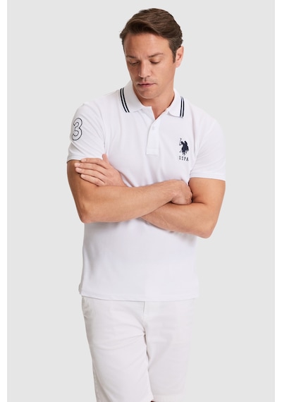 U.S. Polo Assn. U.s. Polo Assn. Erkek Beyaz Tişört Basic 50322384-vr013