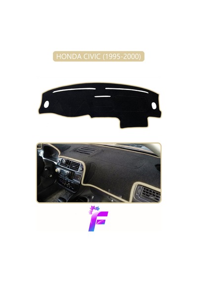 Honda Cıvıc 1995-2000 Uyumlu Torpido Örtüsü Yansıma Önleyici Kolay Montaj Tam Koruma F49