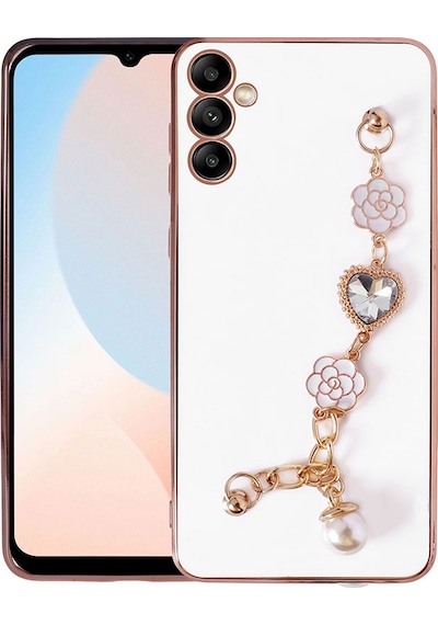 More Tr Samsung Uyumlu Galaxy A24 Kılıf El Tutamaçlı Kamera Korumalı Mtr Taka Silikon Kapak - Beyaz