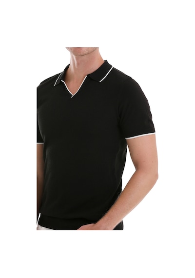 Hatemoğlu Siyah Regular Fit Desenli Pamuklu Polo Yaka Casual Tişört Siyah Hatemoğlu Siyah Regular Fit Desenli Pamuklu Polo Yaka Casual Tişört Siyah