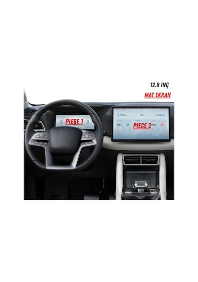 Byd Atto 2 Hayalet Gösterge Ve Multimedya Uyumlu Mat Ekran Koruyucu