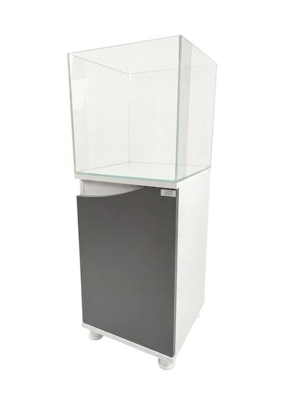 Kanki Pet 40 Cm Ultra Clear Nano Flex Seri Mobilyalı Akvaryum Antrasit 64 L