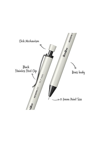Scrikss Office Icon-x Metal Versatil 0.7 Mm Beyaz