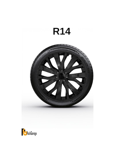 Volkswagen Up Club 14'' İnç Jant Kapağı 4 Adet Siyah S114