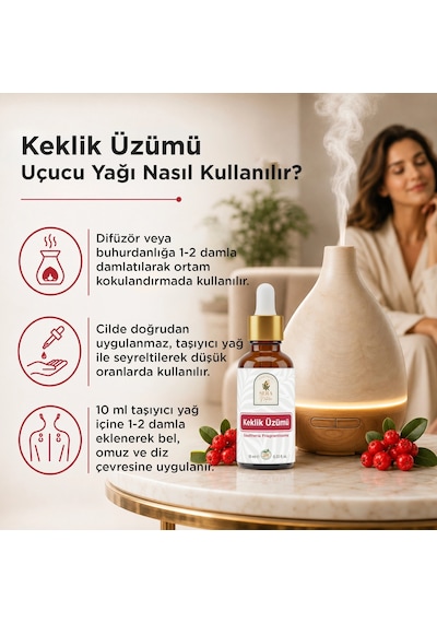 Keklik Üzümü Uçucu Yağı 10 Ml %100 Saf Ve Doğal