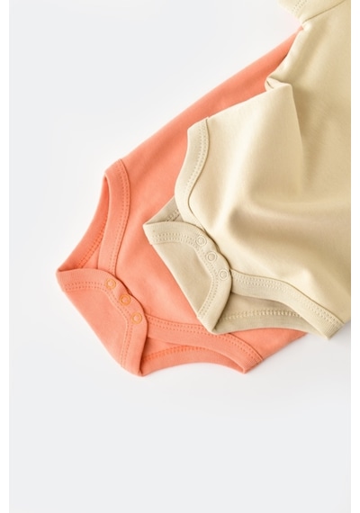 BabyCosy Organik 2li Kısa Kollu Badi Csy3022 001