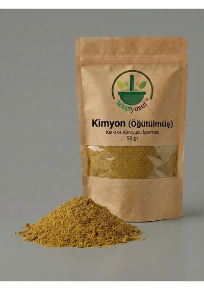 İxirciyusuf Kimyon Tozu Öğütülmüş Kimyon Cumin Powder Ground Cumin Cuminum Cyminum Doğal Baharat 50 G