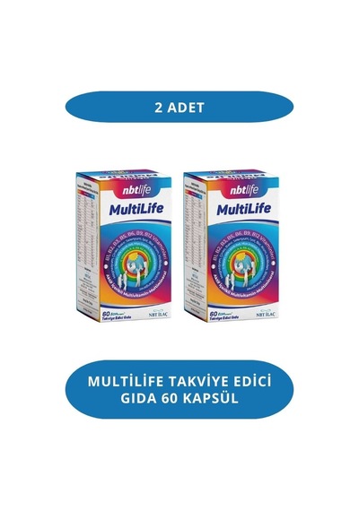 Multilife Takviye Edici Gıda 60 Kapsül 2 Adet 1